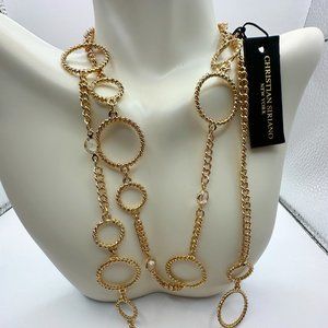 Christian Siriano NWT Long Gold-Tone Necklace